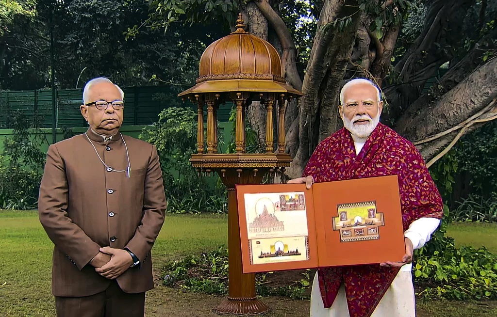 Prime Minister Modi released commemorative postage stamp on Ram Temple