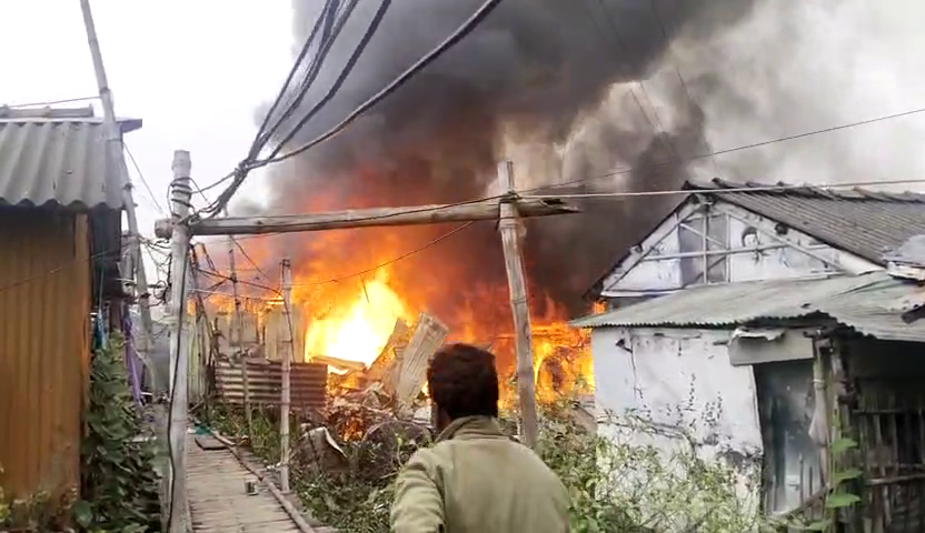 A catastrophic fire broke out in Kolkata's New Town area.