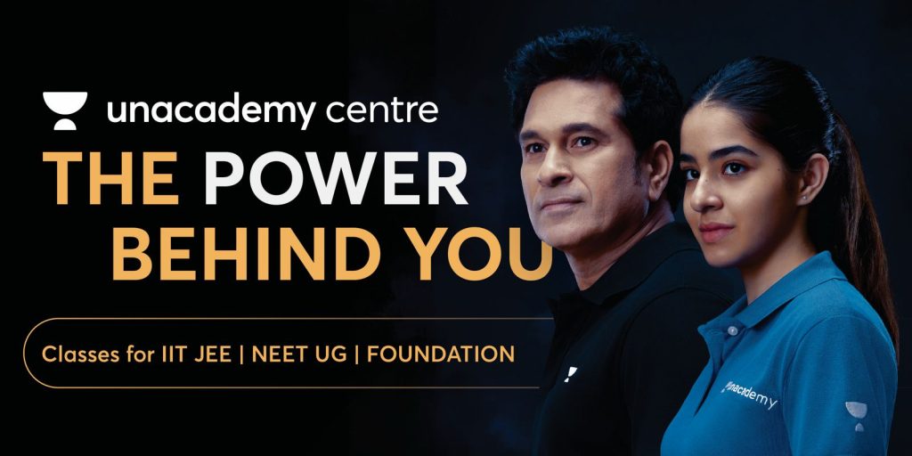 Unacademy Center launches new campaign ‘The Power Behind You’ with Sachin Tendulkar