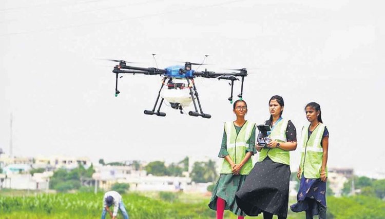 Prime Minister hands over drones to 'NaMo Drone Didis' in 'Strong Women-Developed India' program