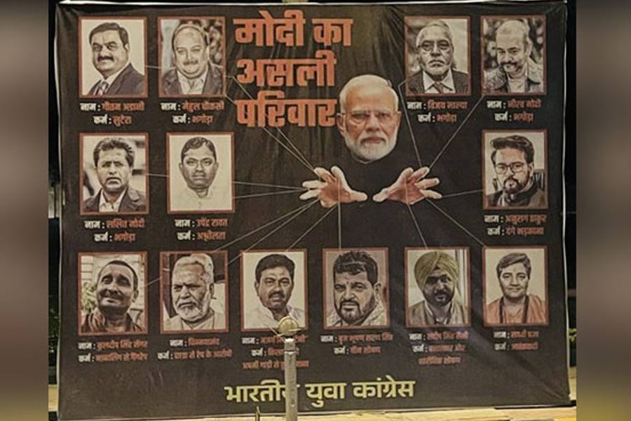 Posters of Prime Minister Modi with pictures of fugitives put up in Central Delhi, FIR registered