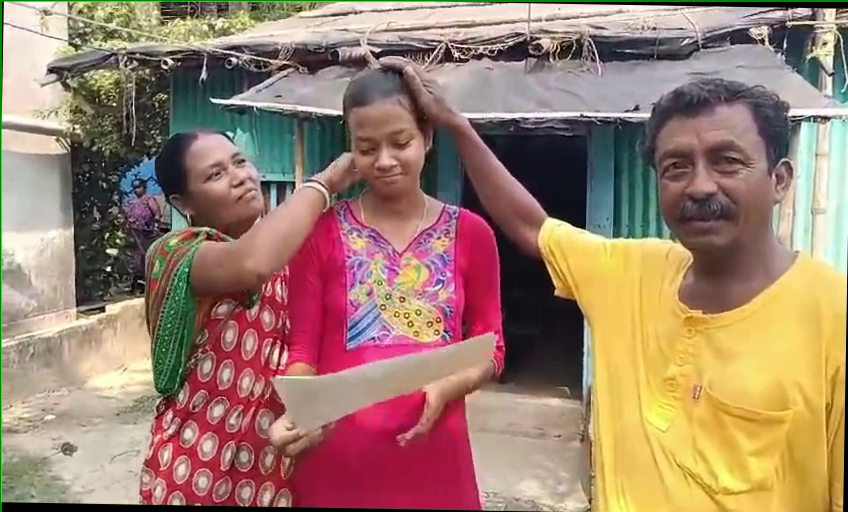 Overcoming disability, the girls passed the Higher Secondary examination