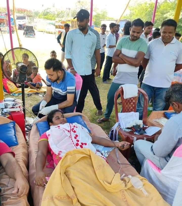 75 units of blood donated in Jhargram Youth Festival